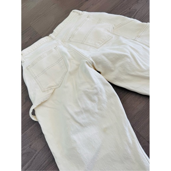 Abercrombie & Fitch Denim - Abercrombie Carpenter Jeans Women 27/4R Cream Curve Love Button Fly